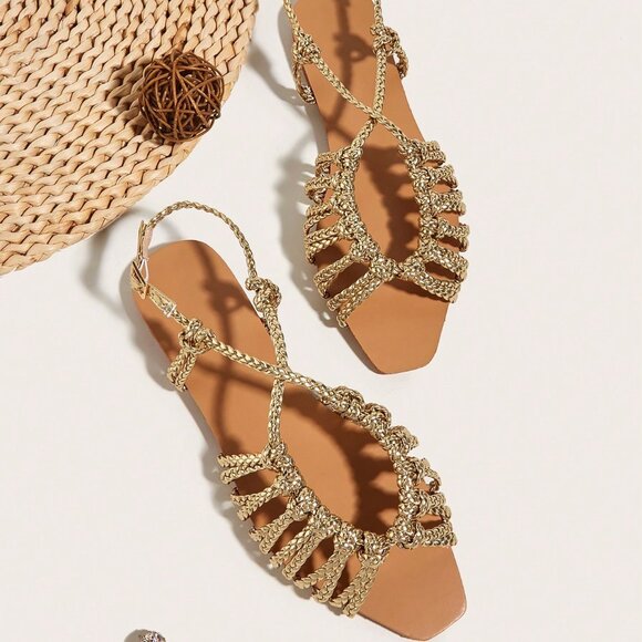 Shoes - Gold Vacation Women's Sandals